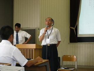 2009/9/5総会 渡辺副校長先生ご挨拶