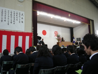 2010/3/2卒業式